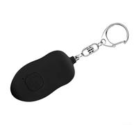 Allarme di sicurezza portatile per esterni, portachiavi, 140 dB, efficace strumento di protezione personale (nero)