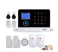 Allarme domestico Wireless 4G di allarme di sicurezza domestica for APP Tuya con sensore di movimento for animali domestici Rilevatore di fumo Gas,Espandibile(G)