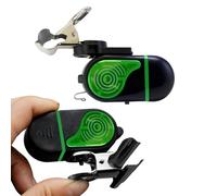Allarme elettronico da da 7 cm, con indicatore di abboccata a LED, Suono e Luce, con Clip, Allarme per Notturna sensibile, per canne da Mare, Acqua e salata, 2 Pezzi