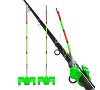 Allarme elettronico da pesca, 3 pezzi, set istantaneo resistente alle intemperie, allarme elettronico da pesca da 10,2 cm, con indicatore LED, allarme sonoro con clip in gomma, accessorio