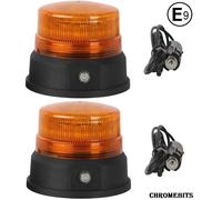 Allarme Faro Lampada Magnetico Wireless LED 2X 12v Ricaricabile Ambra Ripresa E9