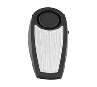 Allarme fermaporta con sirena da 130 dB, dispositivo di sicurezza portatile per casa e viaggi, si adatta a spazi da 5 mm a 25 mm su tutti i piani (nero)