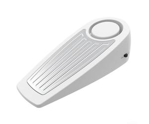 Allarme fermaporta con sirena da 130 dB, dispositivo di sicurezza portatile per casa e viaggi, si adatta a spazi da 5 mm a 25 mm su tutti i piani (bianco)