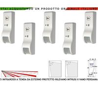 Allarme Finestra 5 Sensori Infrarosso a Tenda Esterno Antifurto Rileva Movimento
