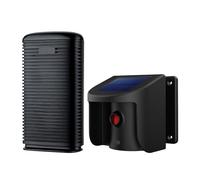 Allarme for vialetto con rilevatore di sensore di movimento PIR ad energia solare impermeabile for protezione antifurto di benvenuto all'aperto,Alta professionalità(1)