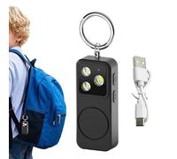 Allarme forte, allarme di sicurezza personale, allarme di sicurezza 150 dB con batteria ricaricabile, allarme portachiavi in metallo, stile moderno e compatto, protezione da viaggio per studentesse
