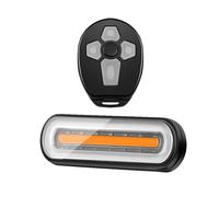 Allarme Luce Posteriore Con Turn Telecomando USB Freno Bicicletta Faro