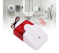 Allarme Luminoso Ad Alto Decibel Luce Rossa Suono Flash Cicalino Sirena Cablata di Allarme Sirena Stroboscopica Sirena di Sicurezza Elettrica per la Sicurezza Domestica (220V)