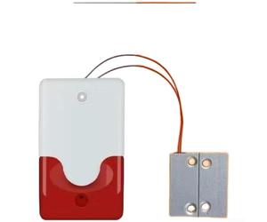 Allarme magnetico del contatto per porte tagliafuoco Wired suono e sirena della luce 100dB per uso istituzionale e commerciale