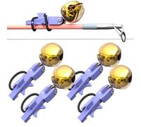 Allarme Morso | 5 Pezzi, Impermeabili, Sensibili, Forti | Indicatore Di Morso Su Canna Da Per Pesce Gatto Con Campane | Per Acqua Salata E , Lago, Spigola E Il Pesce Gatto