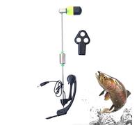 Allarme morso di canna da pesca, indicatore di allarme morso di pesca | Allarme da pesca portatile regolabile | Allarme esca di pesce, allarme morso di esca, faro ABS per gli appassionati di p