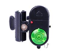 Allarme per abboccata di pesce, impermeabile, indicatore di allarme per pesca, portatile e sensibile, suono forte e dispositivo di segnale luminoso a LED, per pesca notturna al buio, tempo divertente