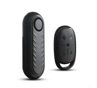 Allarme per bicicletta, 110 dB, sistema di sicurezza antifurto con telecomando, per moto, scooter, e-bike, impermeabile, sensore di vibrazione, nero, 11,5 x 4,5 x 3 cm