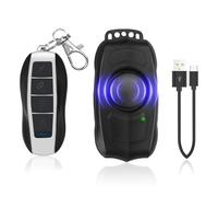 Allarme per bicicletta con telecomando, ricaricabile via USB, allarme impermeabile antifurto con sensore di movimento a vibrazione, allarme per bicicletta, scooter elettrico e moto, suono forte 120dB