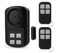 Allarme per cancello esterno con telecomando, impermeabile IP67 campanello aperto per porta 110-140 dB allarme ingresso porta per piscina, recinzione, sicurezza per bambini, allarme di ingresso forte