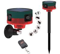 Allarme per cani che abbaiano, sensore di movimento per cani che abbaiano, allarme di movimento a 360° per esterni con telecomando wireless, registrazione e 13 tipi di suono forte per la sicurezza