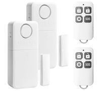 Allarme per finestre, antieffrazione, 130 dB, allarme per porta con telecomando, sistema di allarme wireless per casa e negozio, 4 modalità di allarme + sensore magnetico, protezione anti-furto per