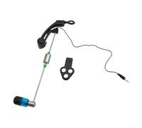 Allarme per pesca alla carpa, con luce LED, indicatore elettronico impermeabile per pesca grossolana, uso notturno, 22 cm (blu)