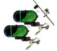 Allarme per pesci di pesce, luci a LED e avvisi sonori per la pesca notturna, confezione da 2 accessori per principianti, professionisti, adulti, papà, mariti, all'aperto, laghi, fiumi, mari, coste, K