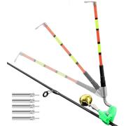 Allarme per pesci - Indicatore elettronico con luce di posizione | Allarme per canna da pesca | per barca, lago, fiume, costa, pesce gatto, carpa