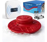 Allarme per piscine interrate e fuori terra, sensore di movimento dell'acqua ultra forte da 110 dB con ricevitore interno, sensibilità regolabile, resistente alle intemperie ai raggi UV, sicurezza per