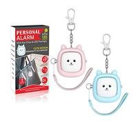 Allarme personale con suono sicuro, 130 dB, allarme di sicurezza, allarme di sicurezza con luce LED, sirena di sicurezza personale per donne, uomini, bambini, anziani, Blu/rosa.