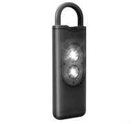 Allarme personale portatile con sirena da 130 dB e segnali luminosi stroboscopici (nero)