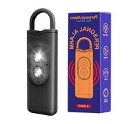 Allarme personale ricaricabile con 2 luci LED e avvisi da 130 dB per attività all'aperto, emergenze, protezione, portachiavi, allarmi per donne