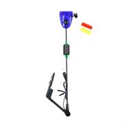 Allarme segnalatore di abboccata a LED per pesca alla carpa, 25 cm, con sistema di controllo della sensibilità regolabile, per pescatori (blu)