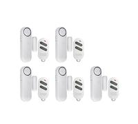 Allarme sensore magnetico for porte e finestre senza fili 120dB Antifurto Rilevatori di telecomando da 300 piedi allarme sicurezza domestica Semplice Sicuro(Alarm Kit 9)