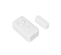 Allarme senza fili con sensore per porta, 130 dB, magnetico, allarme di sicurezza per casa, ufficio, garage, bianco, 64 x 36 mm (porta e compatibile)