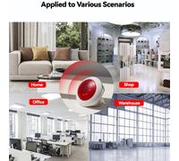 Allarme sirena per Zigbee3 0 Smart Home Security con Luci Lampeggianti EU