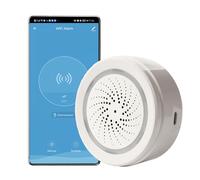 Allarme sirena Wi-Fi intelligente: sirena stroboscopica wireless con allarme sonoro e luminoso, sonoro 100 dB, telecomando app, collegamenti antifurto con dispositivi intelligenti Tuya per la