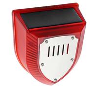 Allarme solare con sensore di movimento all'aperto, cane che abbaia e suono da sparo, con USB, 3 modalità di lavoro, luce stroboscopica, per casa, villa, cortile, pollaio, fattoria, rosso, verde, 1