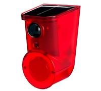 Allarme solare con sensore di movimento per esterni, allarme di sicurezza con suono e luce stroboscopica rossa, allarme multi-modalità con sensore di movimento per uso esterno