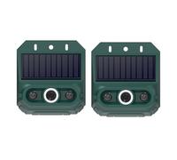 Allarme Solare con Sensore di Movimento, Sirena da 129 DB IP55 Strobo (2 | Luce Lampeggiante e Suono Forte Spaventano gli Intrusi, Ricarica Alla Luce del Giorno, Batteria di Riserva, 4 modalità per