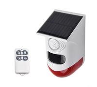 Allarme solare con sensore di movimento, sirena di sicurezza esterna wireless, con 120 dB forte, per INTRUDER, rilevatore a infrarossi PIR, faro impermeabile di sicurezza agricola con