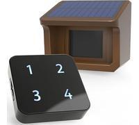 Allarme solare wireless for vialetto da 800 metri Sensore di movimento e rilevatore di movimento esterno resistente alle intemperie di allarme di sicurezza fai-da-te,Alta professionalità(KIT1)