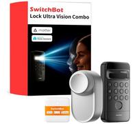 Allarme SwitchBot Lock Ultra Bluetooth Wi-Fi Interno Riconoscimento facciale e impronta