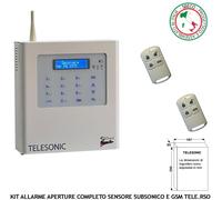 Allarme Telesoccorso Completo Sensore Subsonico GSM Protezione 1000 M³ ApriPorta