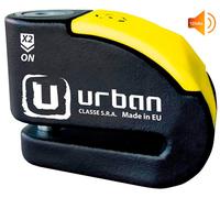 URBAN UR10 Blocca Disco per Moto Senza/Con Allarme Hi-Tech 120dB, Antifurto Moto Omologato SRA Massima Sicurezza, Warning Sensibilità A+, Acciaio Carbono, Lucchetto Bloccadisco Doppio Bloccaggio 10mm