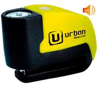 URBAN UR6 Antifurto Moto Blocca Disco con Allarme Intelligente | Più Efficace | Hi-Tech, 120dB, LED, Warning Sensibilit Impermeabile, Batteria Lunga Durata, Lucchetto Sonoro 6mm Universale Bici