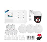 Allarmi di sicurezza for di allarme domestico W184 4G Allarme con sensore di movimento for tende intelligenti Tuya per Ville e Magazzini(KIT 3)