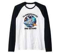 All'asilo e Oltre la Scuola di astronauti per Gli Amanti dello Spazio dei Ragazzi Maglia con Maniche Raglan