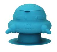 Allattatore per Latte per Cuccioli in Silicone, 4 Capezzoli, Mangiatoia per Cuccioli, Stazione di Allattamento per Cuccioli per Gattini Multipli (blu navy)
