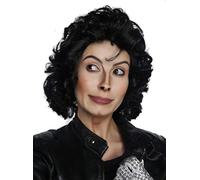 ALLAURA Parrucca da uomo riccia nera da principe anni '80, compatibile con parrucca Michael Jackson, adatta a parrucche per adulti anni '80.