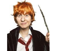 ALLAURA - Parrucca Ron Wizard - Parrucca corta arancione - Chucky Costume Cosplay Personaggio per Halloween - Donna & Uomo