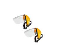 Allayu Casco per saldatura resistente agli urti con visiera trasparente montata sulla testa, progettato per la lavorazione del legno e applicazioni ad temperatura. Casco protettivo per saldatura.