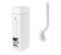 Allayu Cestino per la spazzatura integrato, set di scopino per WC con coperchio, che offre eccellenti soluzioni di pulizia per una manutenzione e un'organizzazione efficienti del bagno. Cestino per la