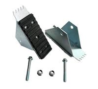 Allayu Set di scarpe di ricambio per scala estensibile Premium DE1518-2CN Cuscinetti per piedi per scala resistenti antiscivolo Promettono una presa forte Piedini estensione Parti ricambio antiscivolo